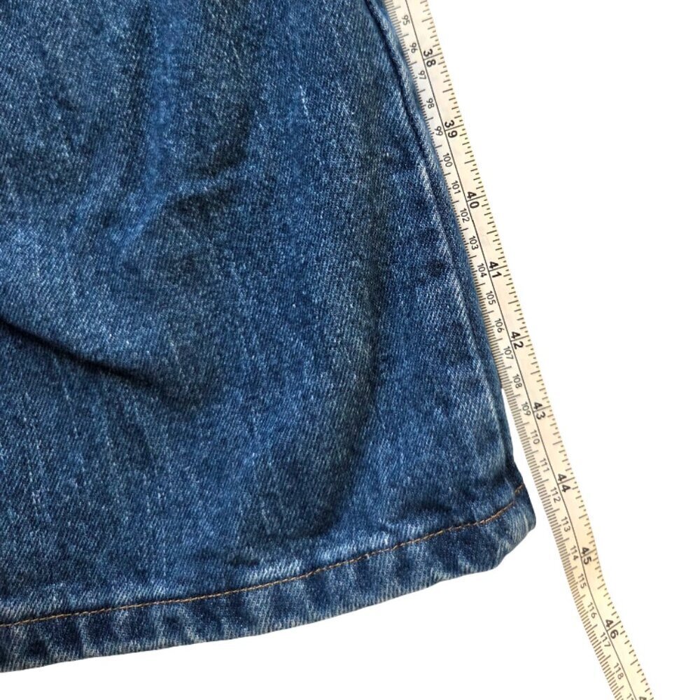 Wrangler Jeans 46x30 Mens Blue Denim Straight Leg Regular Fit Cowboy Workwear - Picture 7 of 10